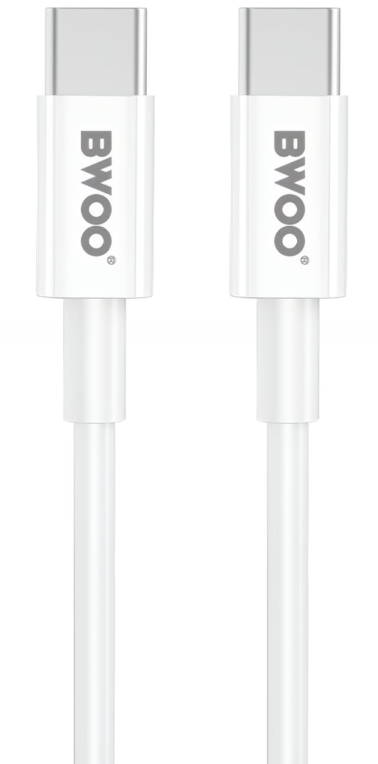Netzladegerät mit USB-C Kabel BWOO CDA159, 20W, 3A, 1 x USB-C, Weiß