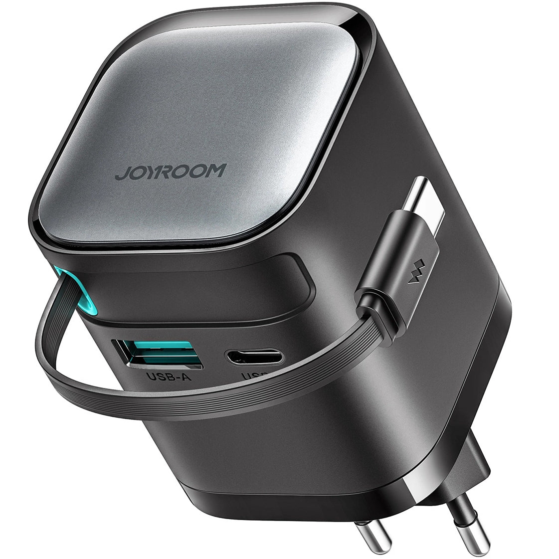 Joyroom JR-TCL02 USB-C kabelnetwerklader JR-TCL02, 65W, 3A, 1 x USB-A - 1 x USB-C, Zwart