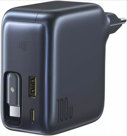 Netwerkoplader met USB-C-kabel Baseus EnerCore CJ11, 100W, 1 x USB-A - 2 x USB-C, Zwart E0120M00