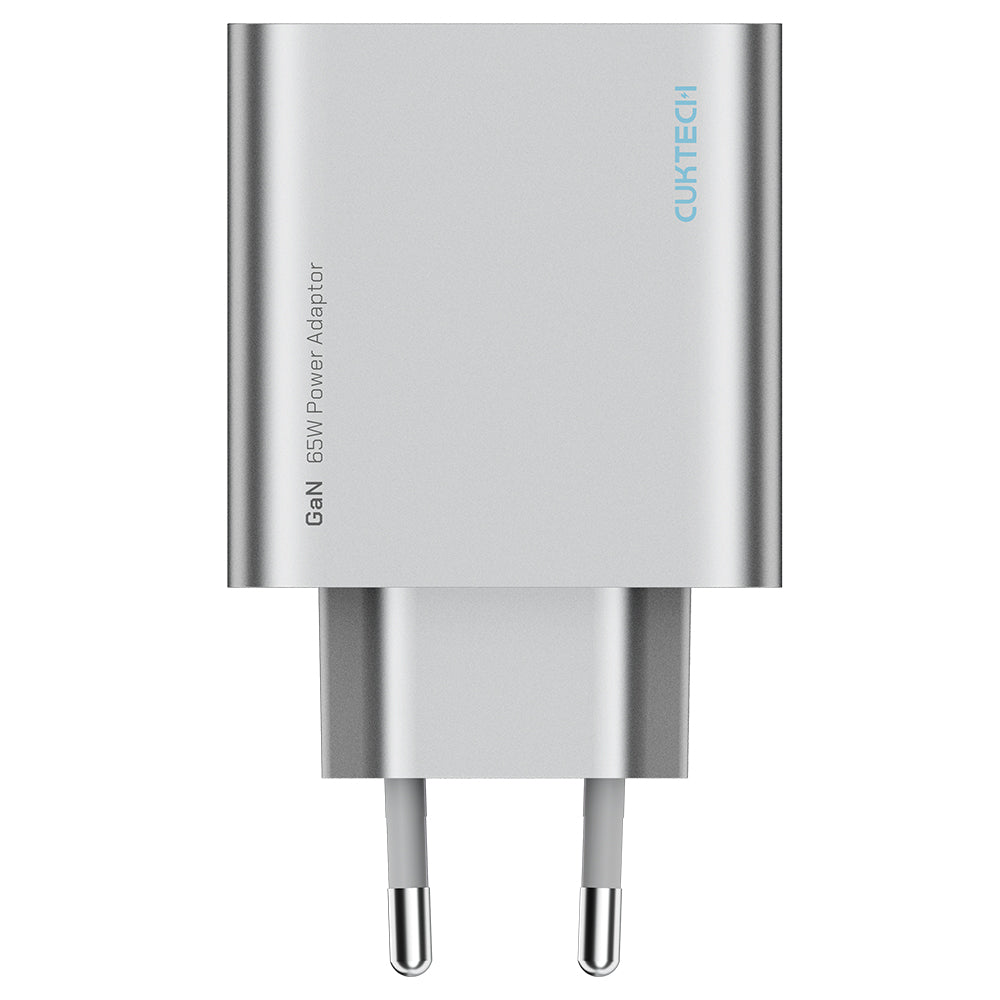 Chargeur secteur Cuktech, 65W, 3,25A, 1 x USB-A - 2 x USB-C, Blanc CUK0A15CEUSL