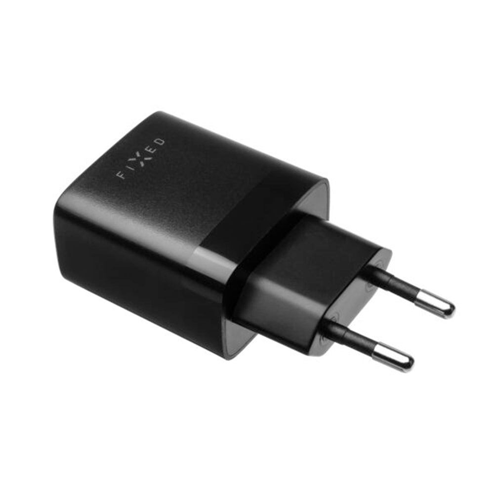 Netzladegerät Fixed, 17W, 3A, 2 x USB-A, Schwarz