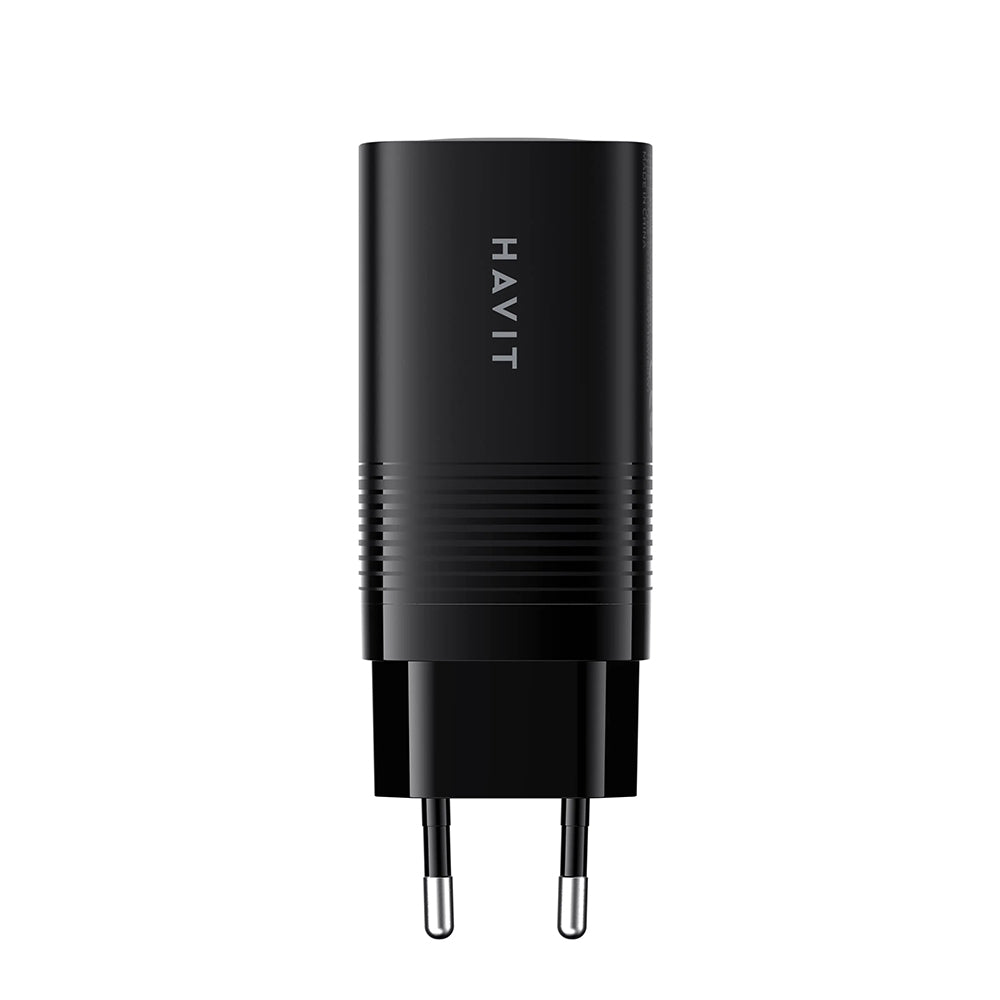 Chargeur Réseau HAVIT UC20, 65W, 3A, 1 x USB-A - 2 x USB-C, Noir