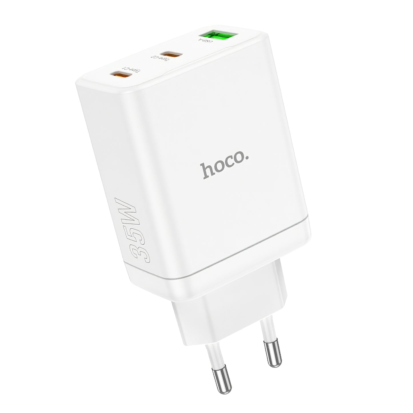 Netwerkoplader HOCO N33, 35W, 3A, 1 x USB-A - 2 x USB-C, Wit