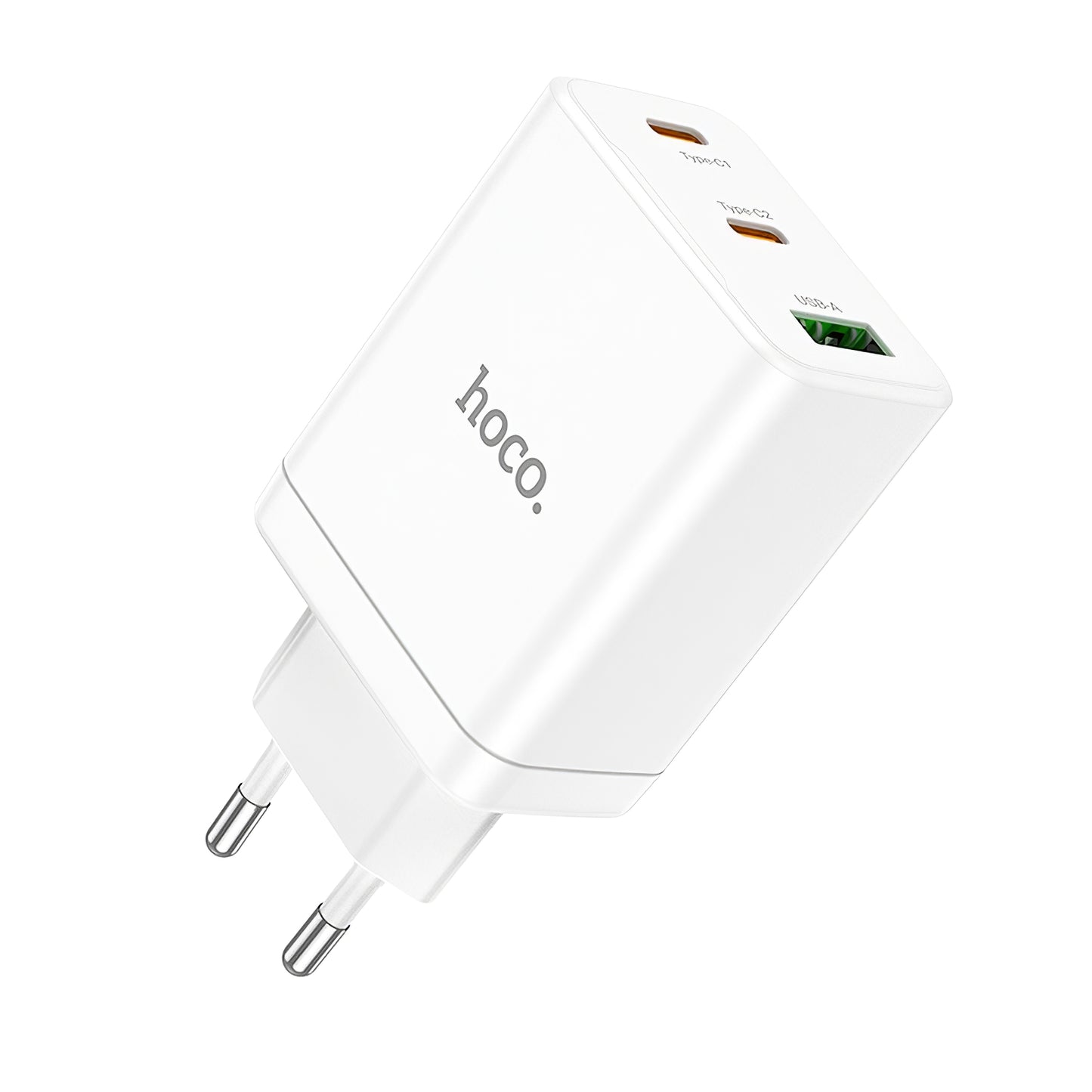 Netwerkoplader HOCO N33, 35W, 3A, 1 x USB-A - 2 x USB-C, Wit