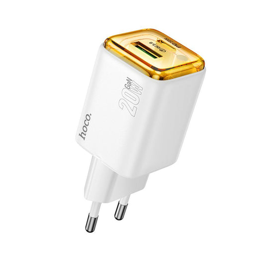 Netzladegerät HOCO N52, 20W, 3A, 1 x USB-A - 1 x USB-C, Weiß