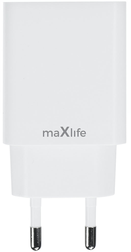 Chargeur Réseau MaXlife MXTC-13-20C, 20W, 3A, 1 x USB-C, Blanc