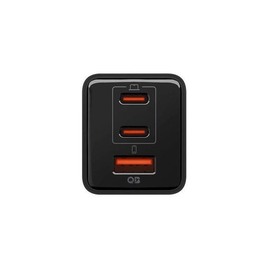 Spigen EE473EU Essential Netwerkoplader, 47W, 3A, 1 x USB-A - 2 x USB-C, Zwart ACH09465
