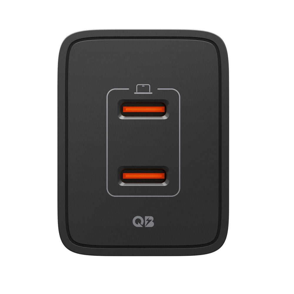 Chargeur Réseau Spigen Essential, 47W, 3A, 2 x USB-C, Noir ACH09457