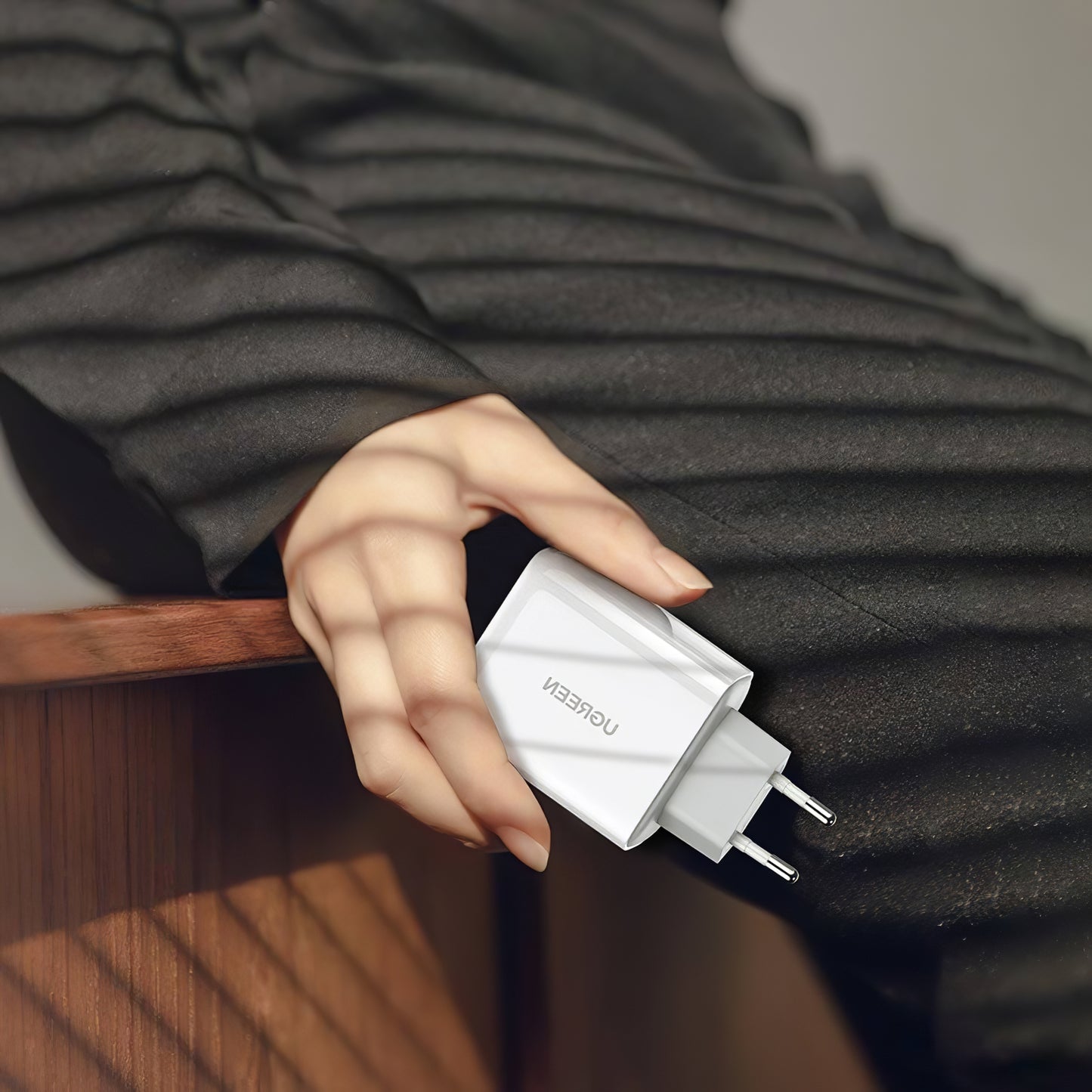 Netwerkoplader UGREEN CD170, 36W, 3A, 1 x USB-A - 1 x USB-C, Wit
