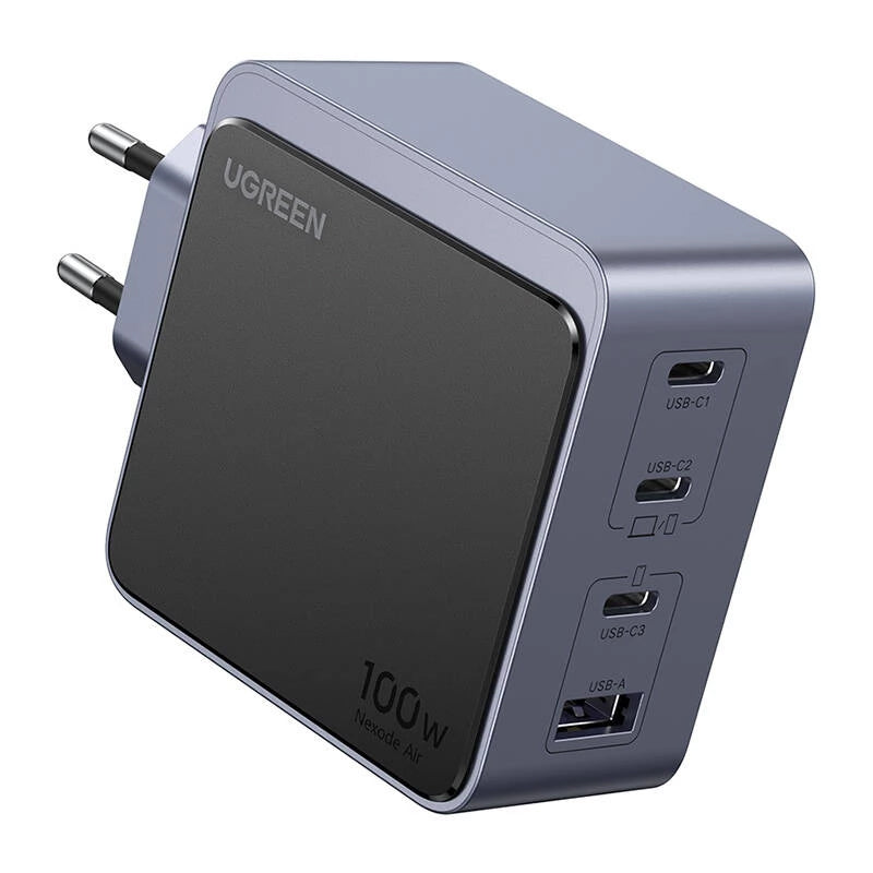 Netwerklader UGREEN X565 Nexode Air, 100W, 5A, 1 x USB-A - 3 x USB-C, Grijs