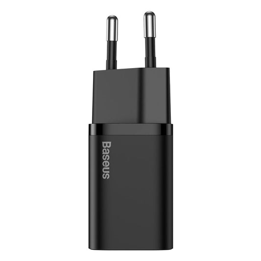 Baseus Super Si netwerkoplader, 25W, 3A, 1 x USB-C, zwart CCSP020101