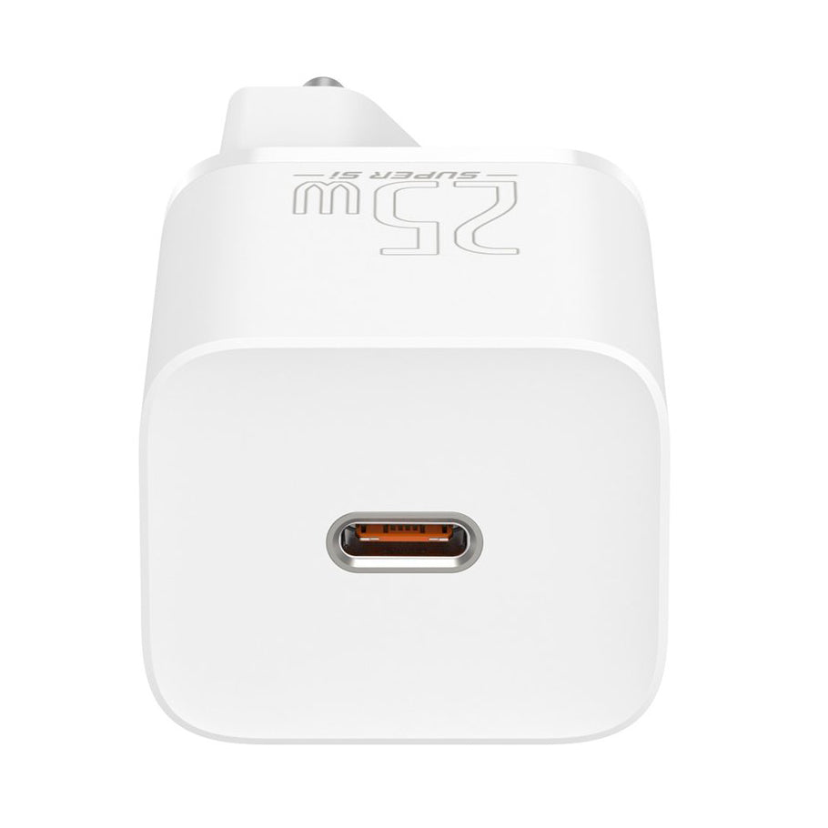 Baseus Super Si Netzwerk-Ladegerät, 25W, 3A, 1 x USB-C, Weiß CCSP020102
