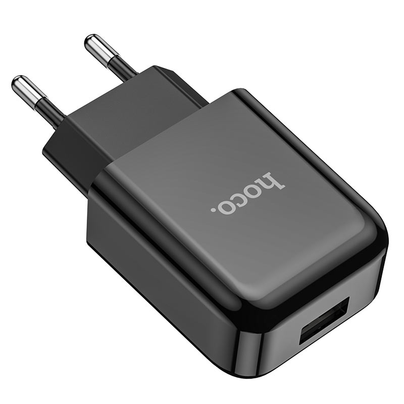 Chargeur Secteur HOCO N2, 10W, 2A, 1 x USB-A, Noir