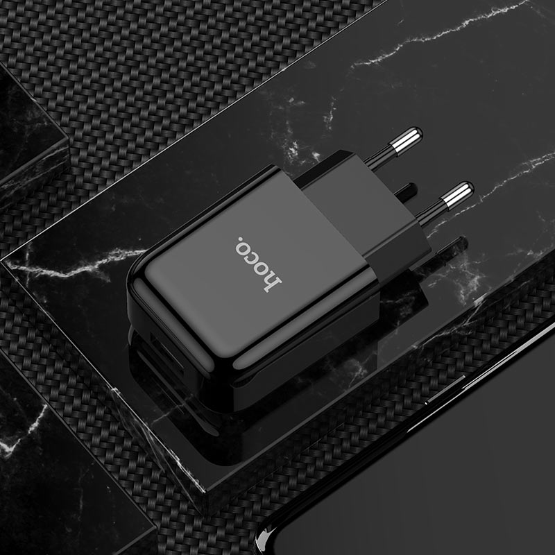 Chargeur Secteur HOCO N2, 10W, 2A, 1 x USB-A, Noir