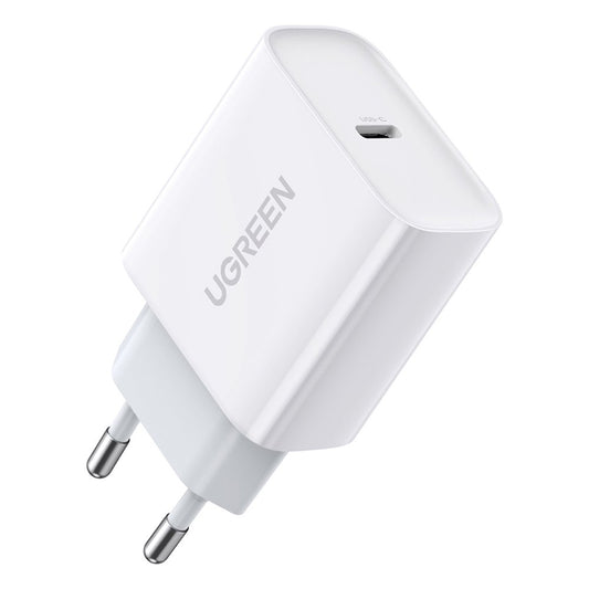 Chargeur Réseau UGREEN CD137, 18W, 3A, 1 x USB-C, Blanc
