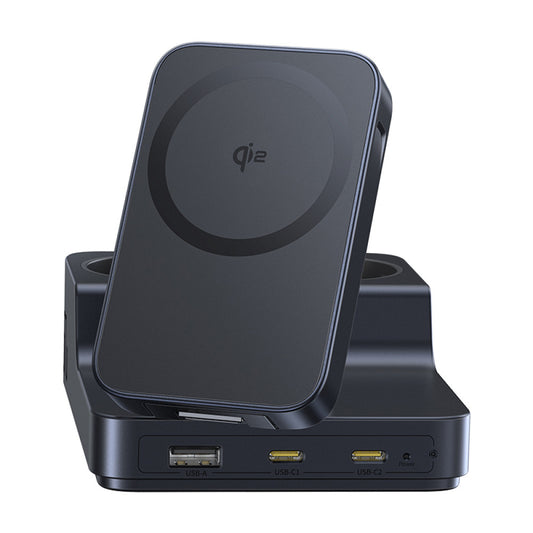 Chargeur Station Baseus Nomos ND11 QI 6en1, 67W, 3.35A, 1 x USB-A - 2 x USB-C - 2 x Schuko, Noir P80015804213-00