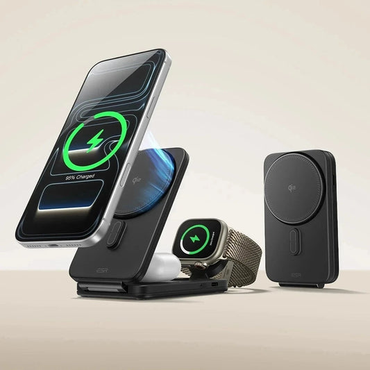 Draadloze Netwerkoplader ESR CryoBoost 3in1, 25W, Zwart