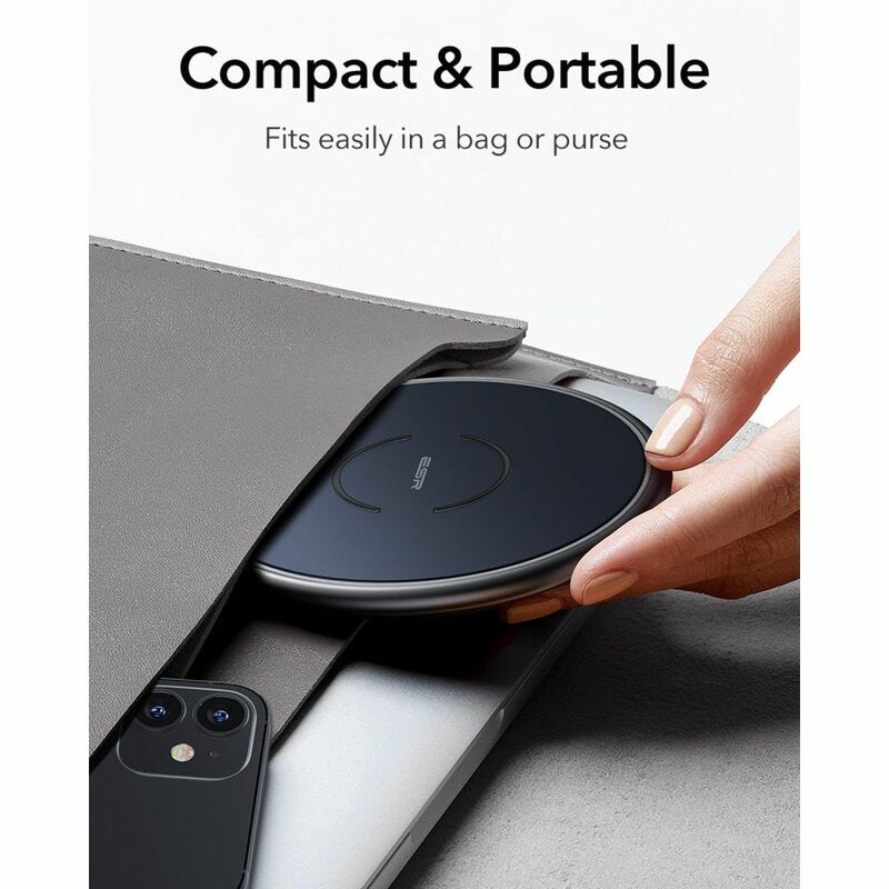 Chargeur Réseau Sans Fil ESR Halolock, 10W, 1.1A, Bleu