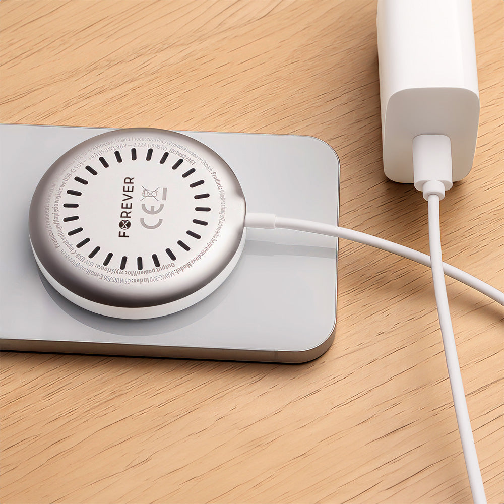 Forever MAWC-300, 15 W, 1,67 A, Silber, Forever Wireless Network Charger
