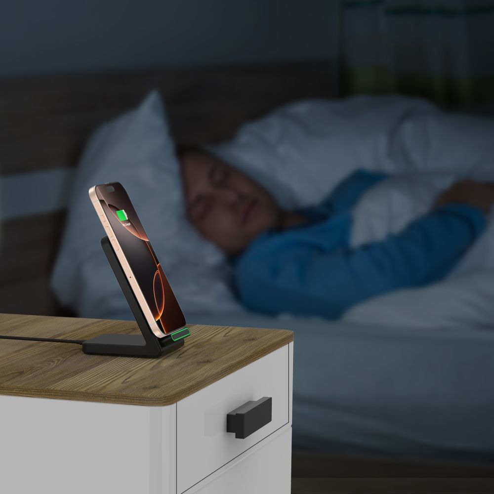 Draadloze netwerkoplader Tech-Protect QI15W-A40, 15W, 1,67A, zwart