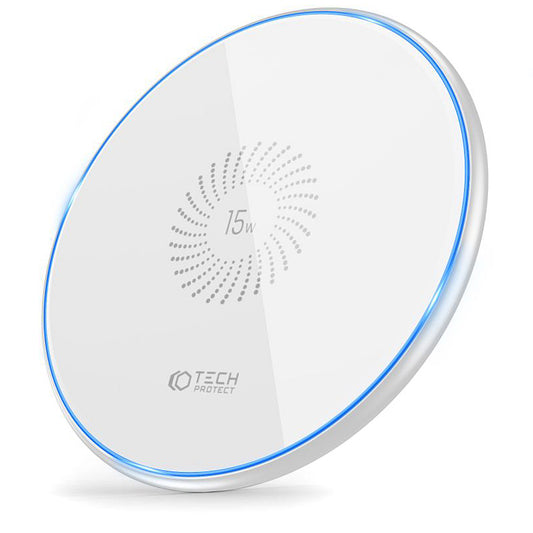 Drahtloses Netzwerk-Ladegerät Tech-Protect QI15W-C1, 15W, 1,67A, Weiß THP1414