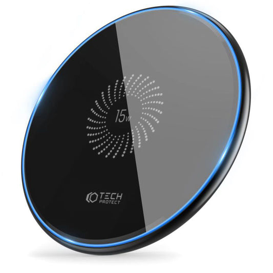 Drahtloses Netzwerk-Ladegerät Tech-Protect QI15W-C1, 15W, 1,67A, Schwarz THP1413
