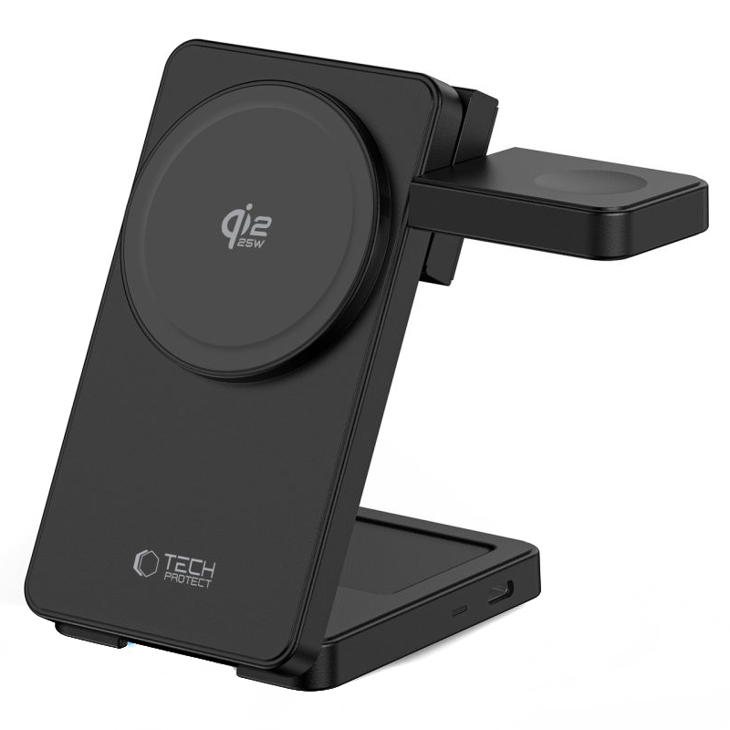 Wireless-Netzteil Tech-Protect A56 3in1, 25W, Schwarz