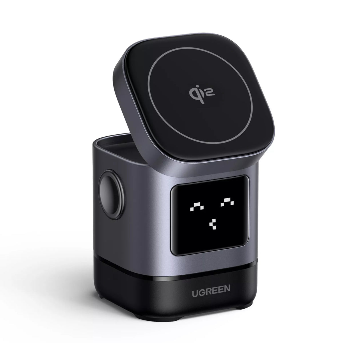 UGREEN W709 Uno 2in1 Wireless Netzladegerät, 15W, 1.67A, Schwarz