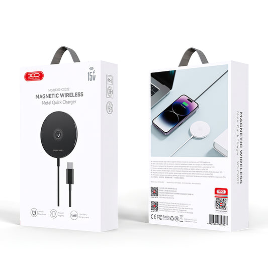 Drahtloses Netzwerk-Ladegerät XO Design CX022, 15W, 1,67A, Schwarz