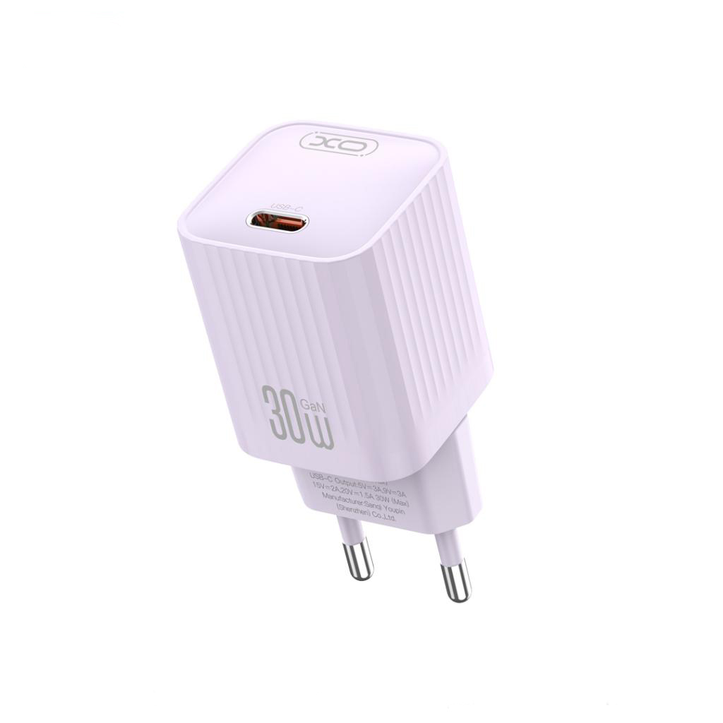 Netzteil XO Design L148, 30W, 3A, 1 x USB-C, Lila