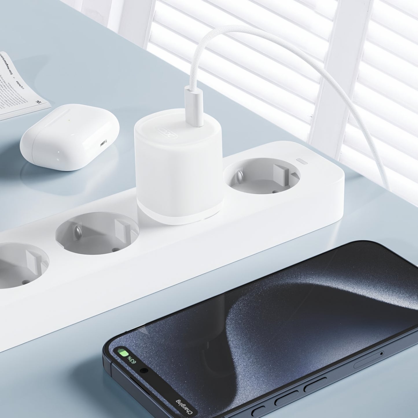 Netwerkoplader XO Design L150, 30W, 3A, 1 x USB-C, Wit