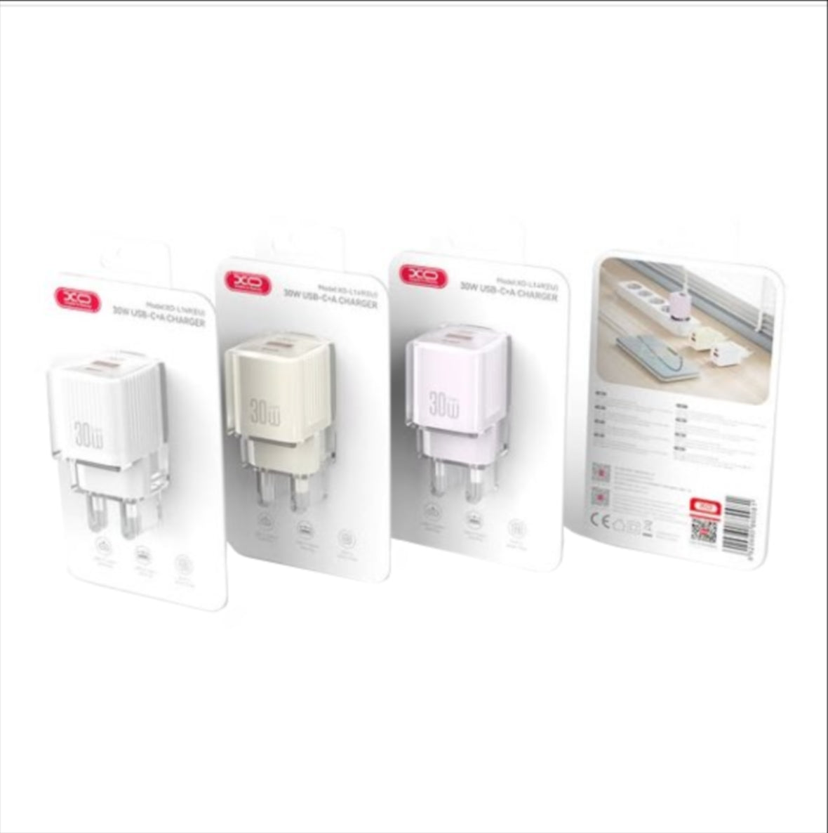 Netzteil XO Design L148, 30W, 3A, 1 x USB-C, Lila