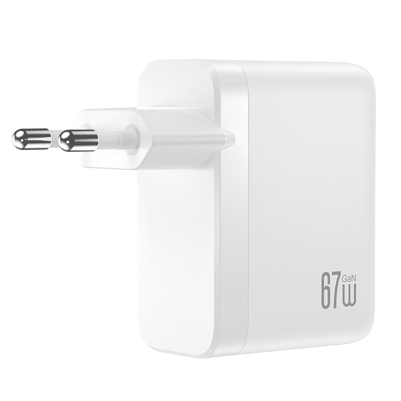 Chargeur secteur XO Design CE39, 67W, 3A, 1 x USB-A - 3 x USB-C, Blanc