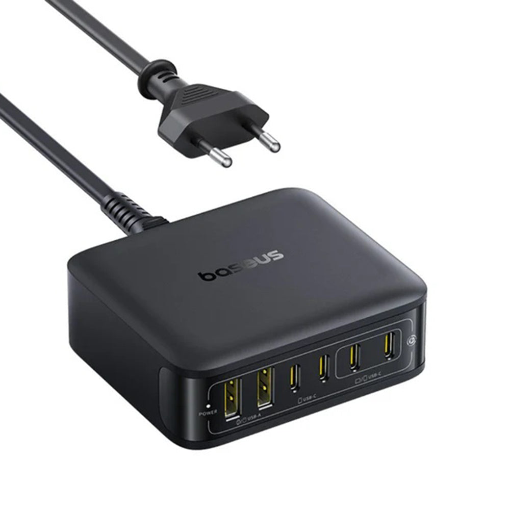 Baseus EnerFill FH21 Oplaadstation, 120W, 3.25A, 2 x USB-A - 4 x USB-C, Zwart E0120T00