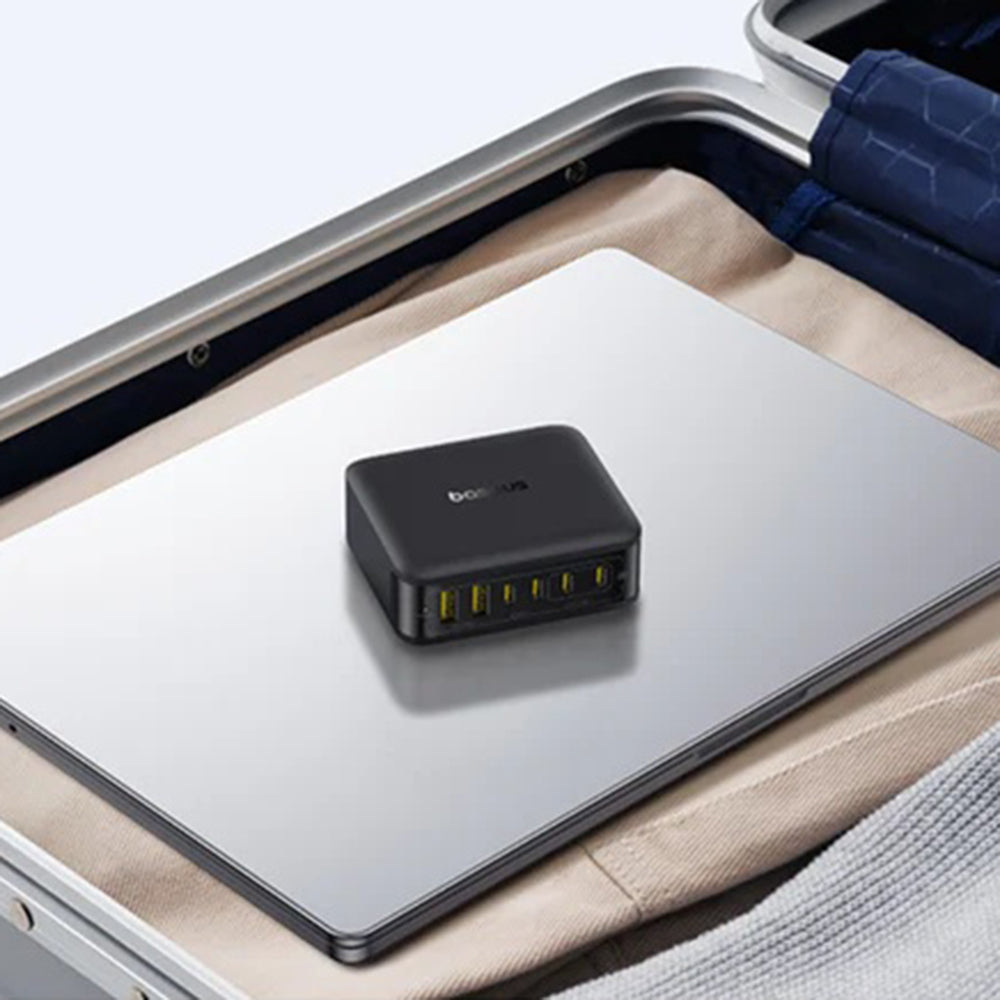 Baseus EnerFill FH21 Oplaadstation, 120W, 3.25A, 2 x USB-A - 4 x USB-C, Zwart E0120T00