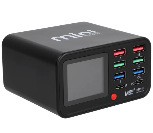 Ladestation MaAnt Dianba Mini, 75W, 2 x USB-C - 6 x USB-A, Schwarz