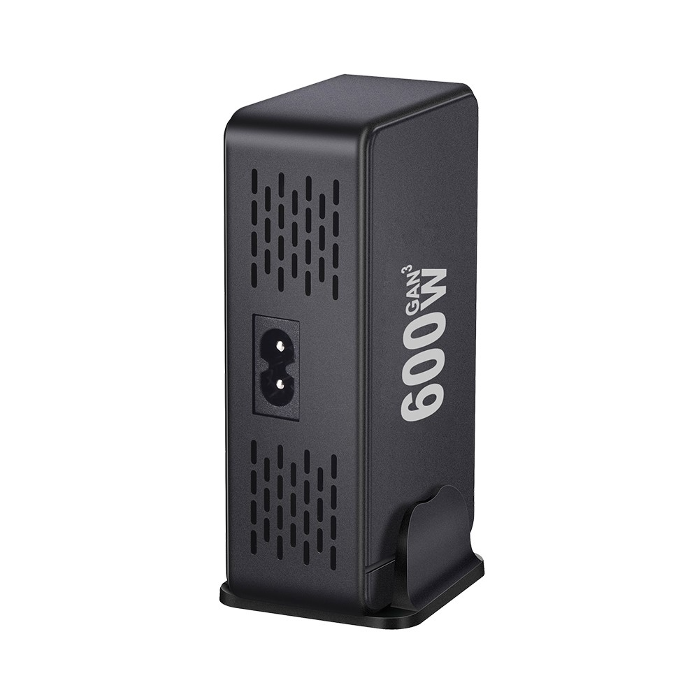 OEM Stationlader, 600W, 4 x USB-A - 4 x USB-C, Zwart
