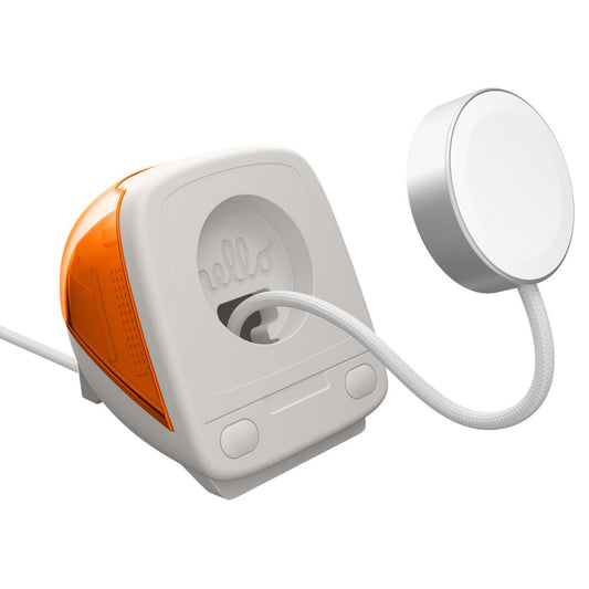 Spigen C1 Classic Houder voor Draadloze Apple Watch Series Oplader, Oranje