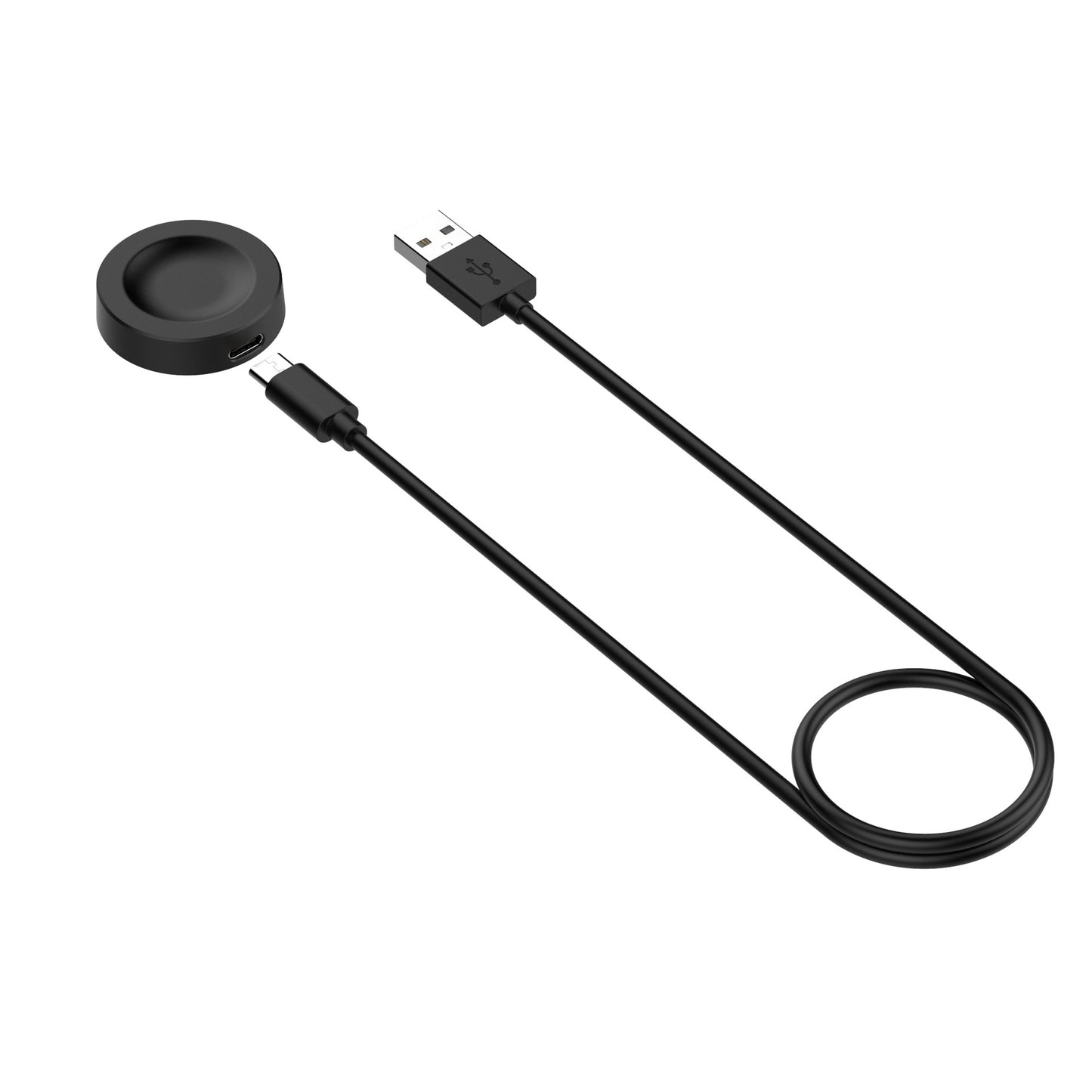 Wireless-Ladegerät Techsuit THC2 für Honor Watch / Huawei Watch Series, USB-A, Schwarz