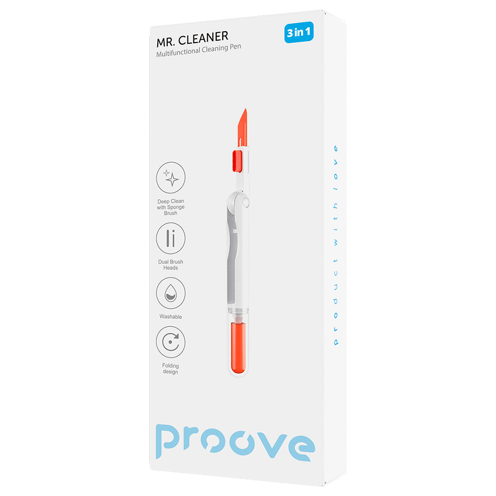 Proove Mr.Cleaner Schoonmaakinstrument, 3in1, Wit