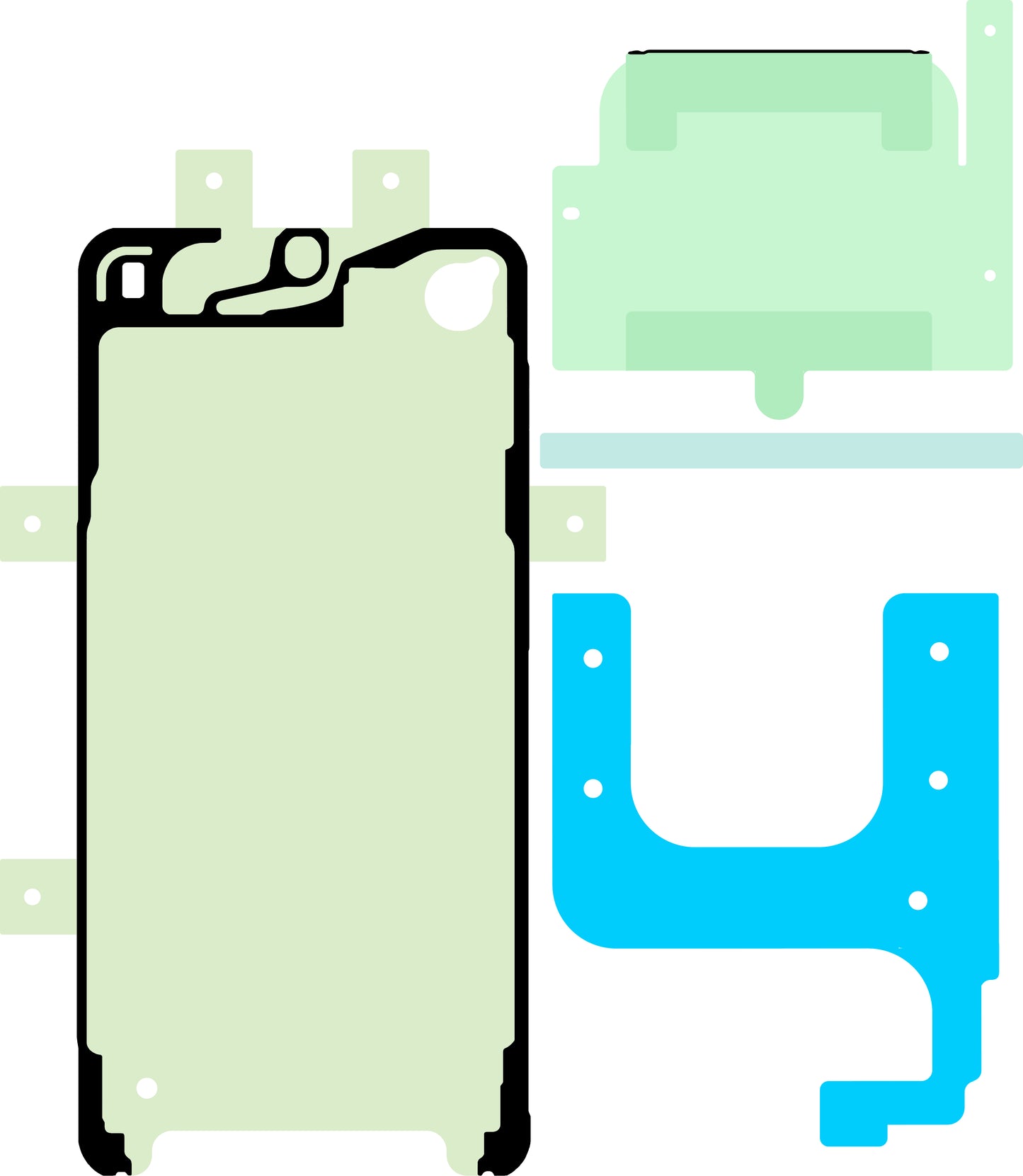 Kit Lijm Display Samsung Galaxy S23+ S916, Service Pack GH82-30555A