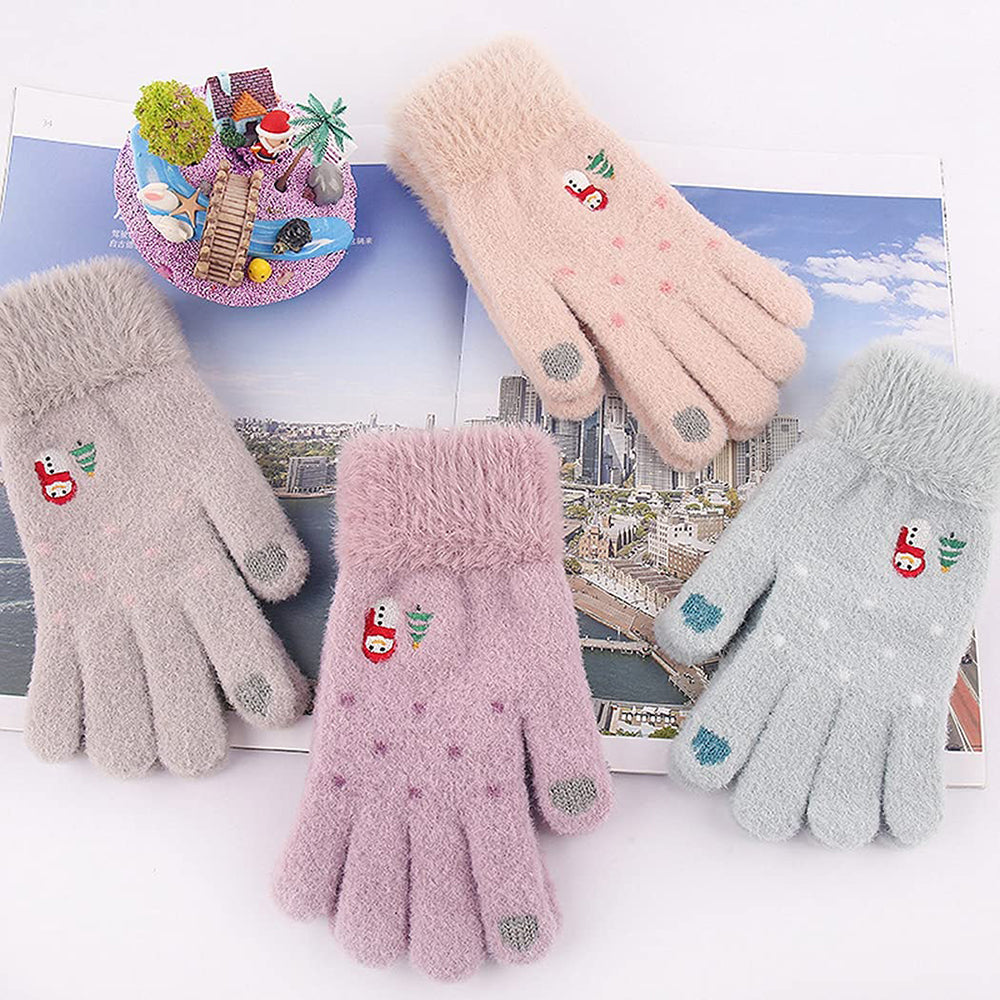 Gants d'hiver tactiles pour femme Techsuit ST0011, taille 17 cm, beige