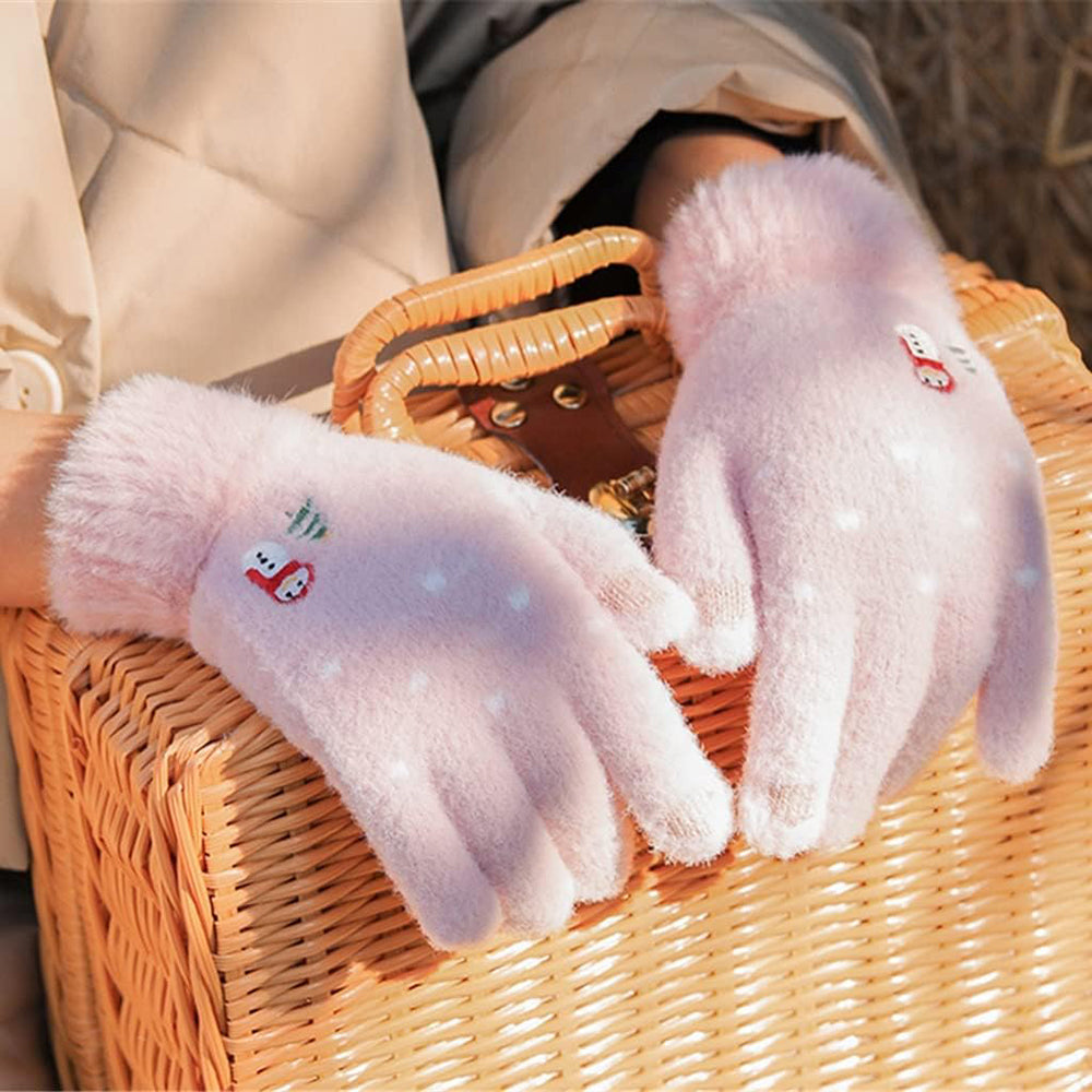 Gants d'hiver tactiles pour femme Techsuit ST0011, taille 17 cm, beige