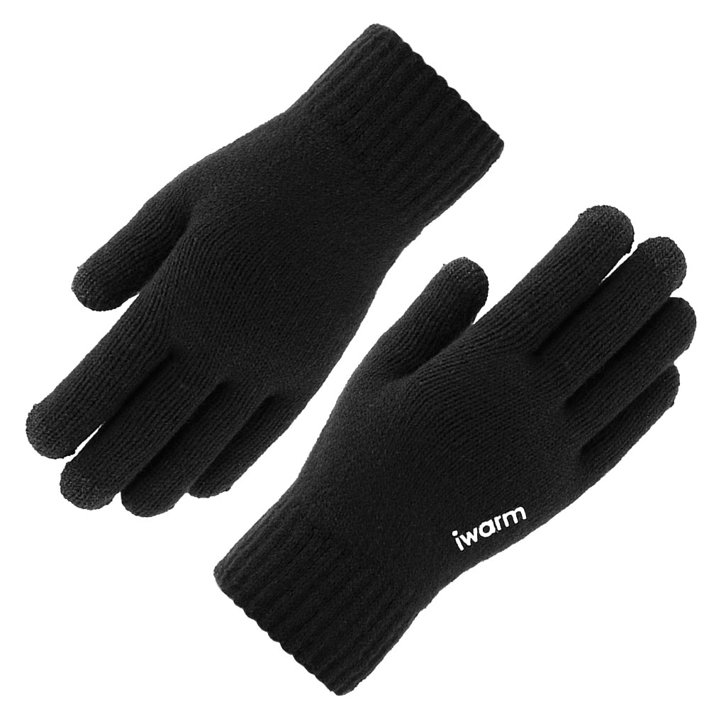 Gants d'Hiver Tactiles Iwarm ST0005, Taille 21cm, Noirs