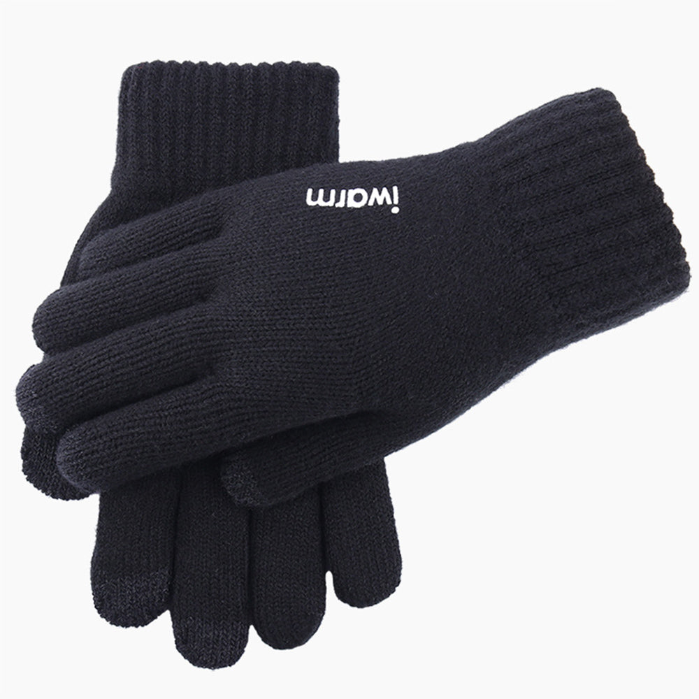 Gants d'Hiver Tactiles Iwarm ST0005, Taille 21cm, Noirs