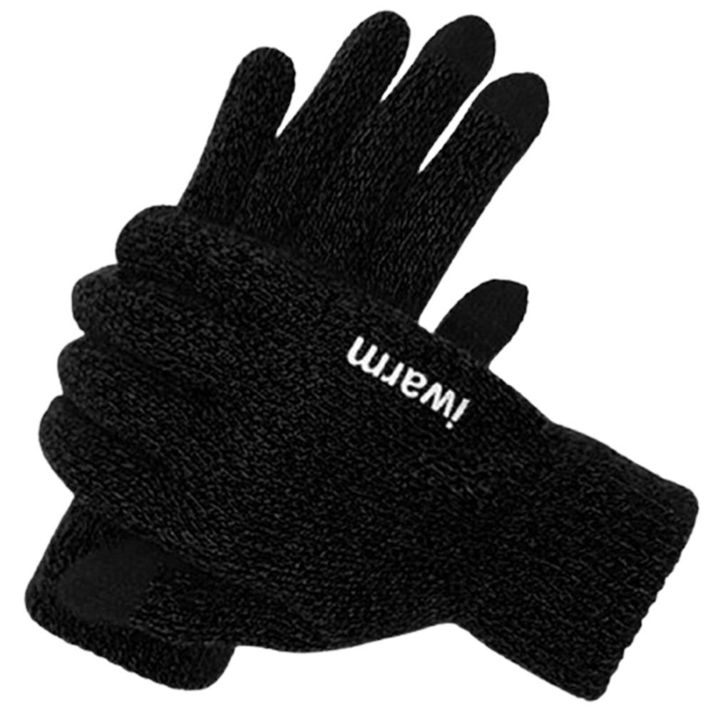 Gants d'Hiver Tactiles Iwarm ST0005, Taille 21cm, Noirs
