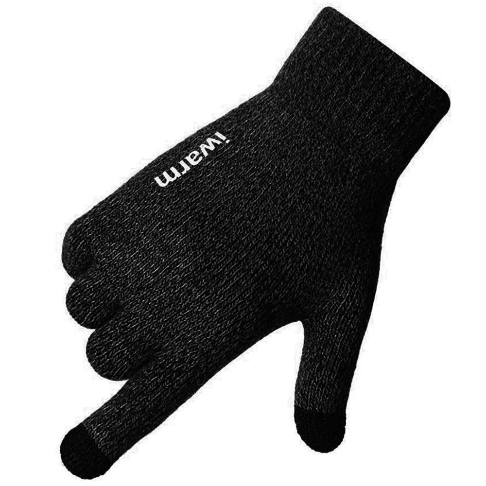 Gants d'Hiver Tactiles Iwarm ST0005, Taille 21cm, Noirs
