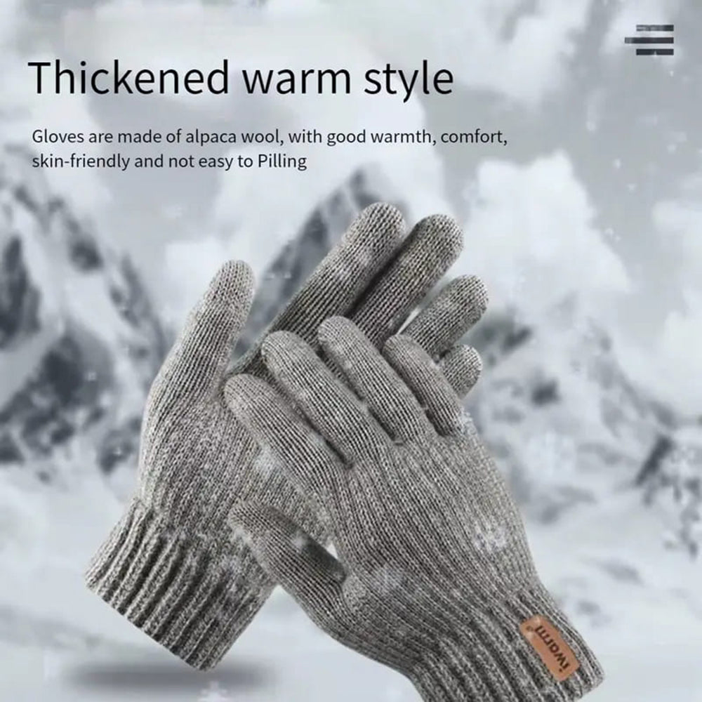 Gants d'hiver tactiles Iwarm ST0016, Taille 22cm, Bleu marine