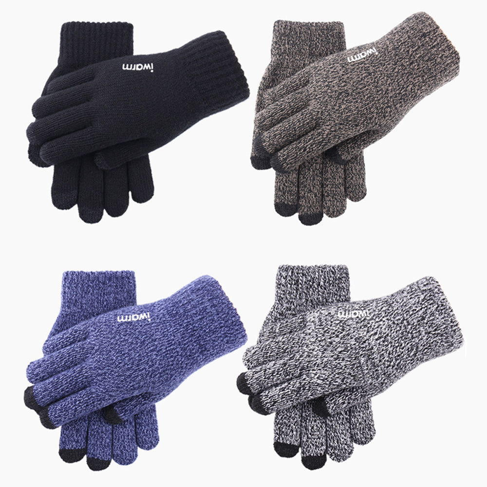 Winter-Touchscreen-Handschuhe Iwarm ST0018, Größe 23cm, Blau