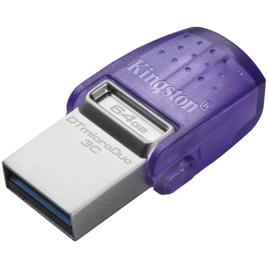 Mémoire externe USB-A 3.2 / USB-C Kingston microDuo 3C, 64 Go DTDUO3CG3/64 Go